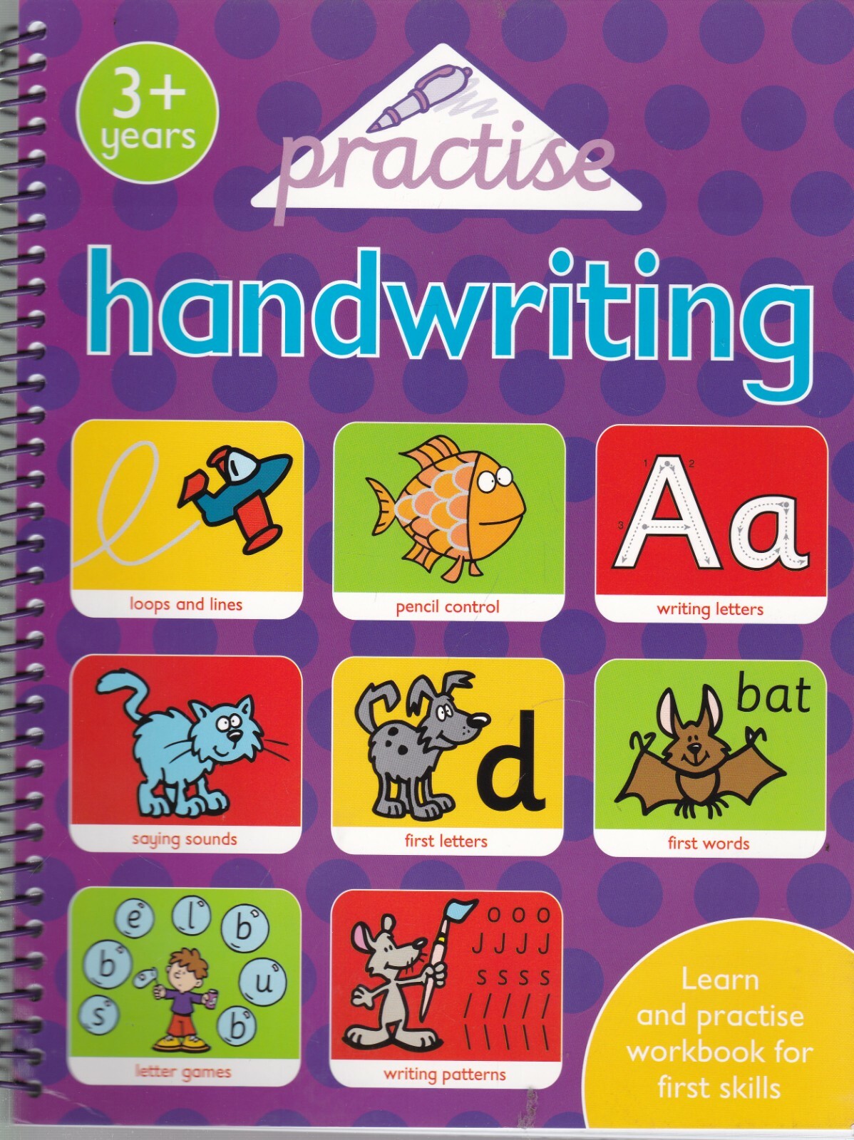 HANDWRITING PRACTISE AGE 3+ LEARNING ACTIVIY WORKBOOK 128 PAGES A4 9781845318581