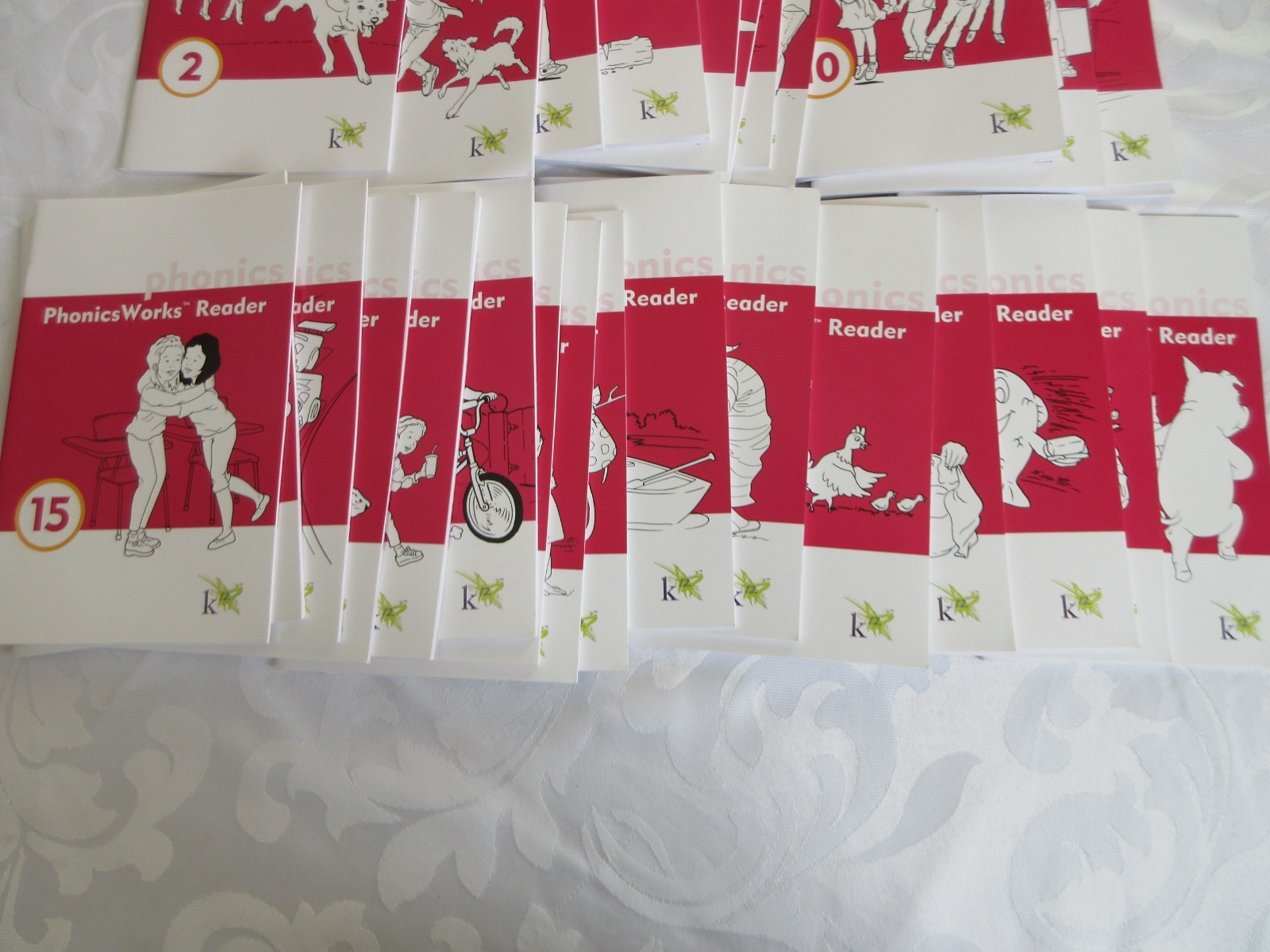 K12 PHONICS WORKS READERS BASIC BOOK LOT -29, Vol. 2-30, BONUS SIGHT WORD CARDS