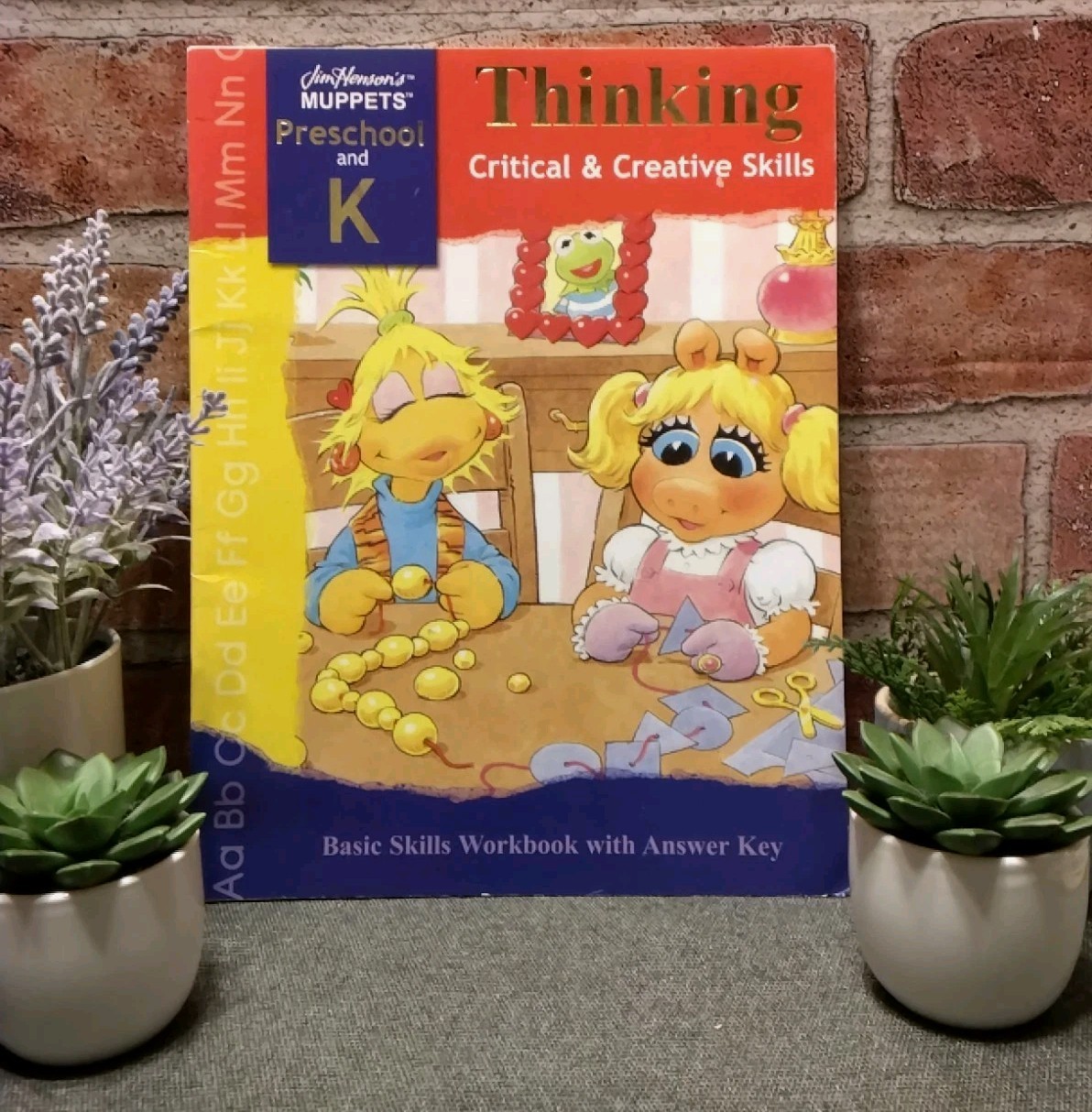 Vtg 2003 Jim Henson Muppets THINKING Critical & Creative Skills Pre-K Workbook✏️