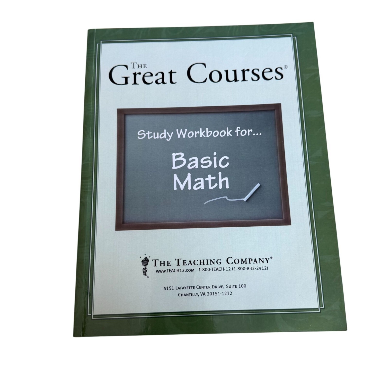 Great Courses Basic Math DVDs Study Workbook Guidebook Murray Siegel Complete