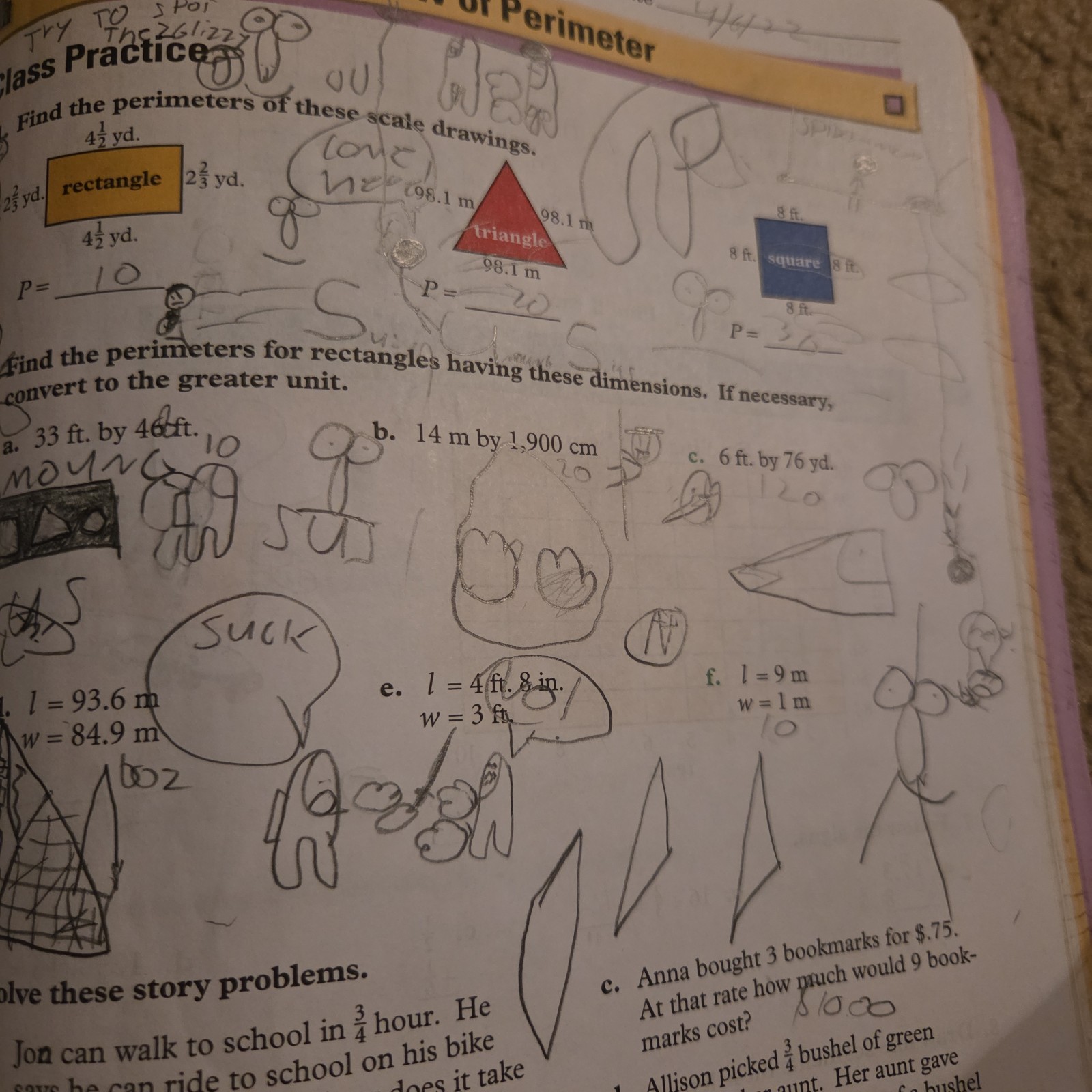 Abeka Arithmetic 5 Work-Text 4th Edition Grade 5 Math Workbook Student Book