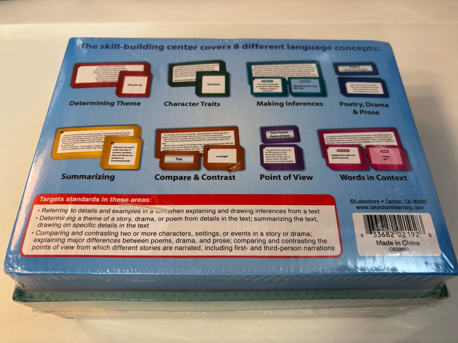 SEALED! Lakeshore Match & Sort Language Quickies Literature Cards Grades 4-5