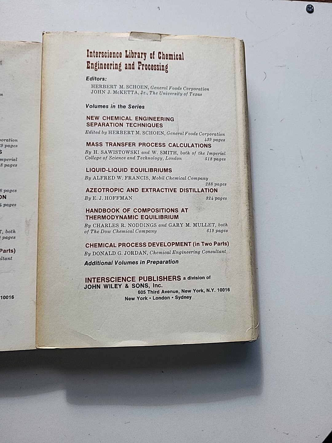1968 Chemical Process Development Volumes 1 & 2 Hard Cover DJ FreeShipping