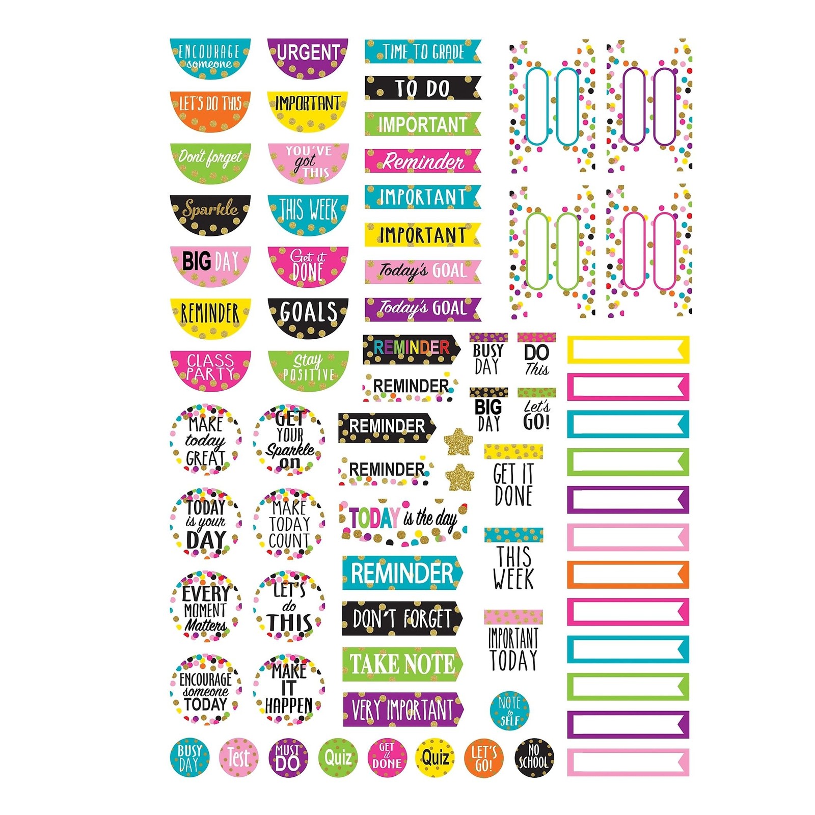 Teacher Created Resources 2152 Lesson Planner w/Stickers, Confetti, 8-1/2-Inc…