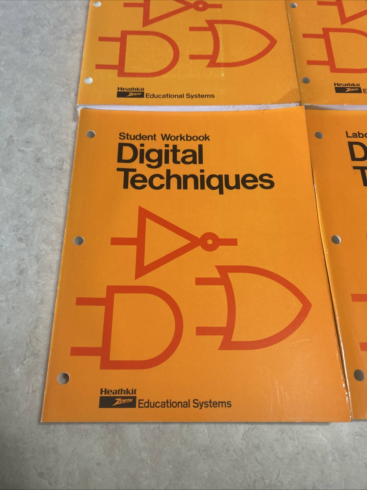 Heathkit 1980s Digital Techniques Set: Student Workbook + Book 1 + Book 2 + Lab