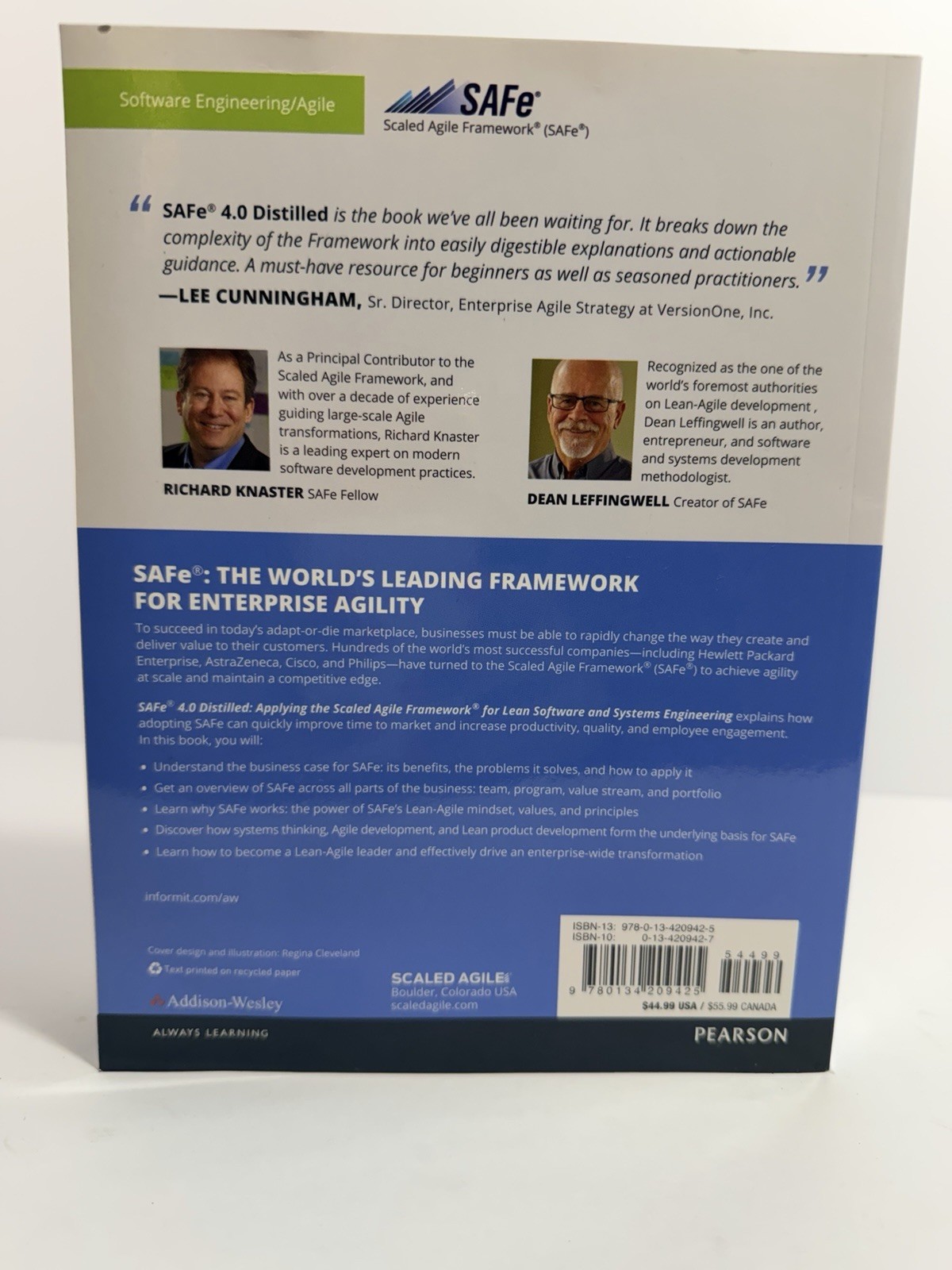 Addison-Wesley SAFe 4.0 Distilled Study Guide Book Agile Lean Software