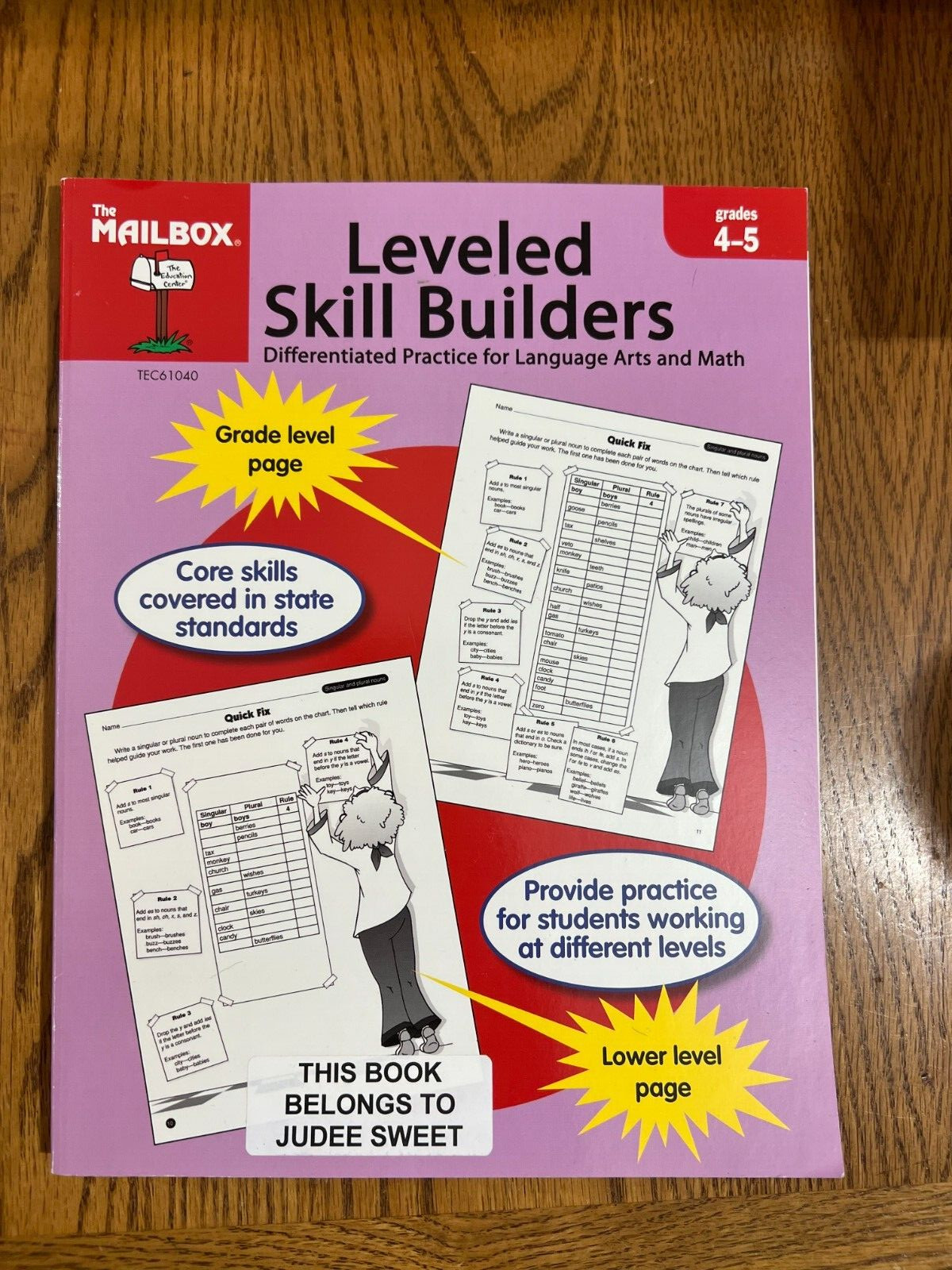 Leveled Skill Builders Differentiated Practice for Language Arts Math Grades 4-5