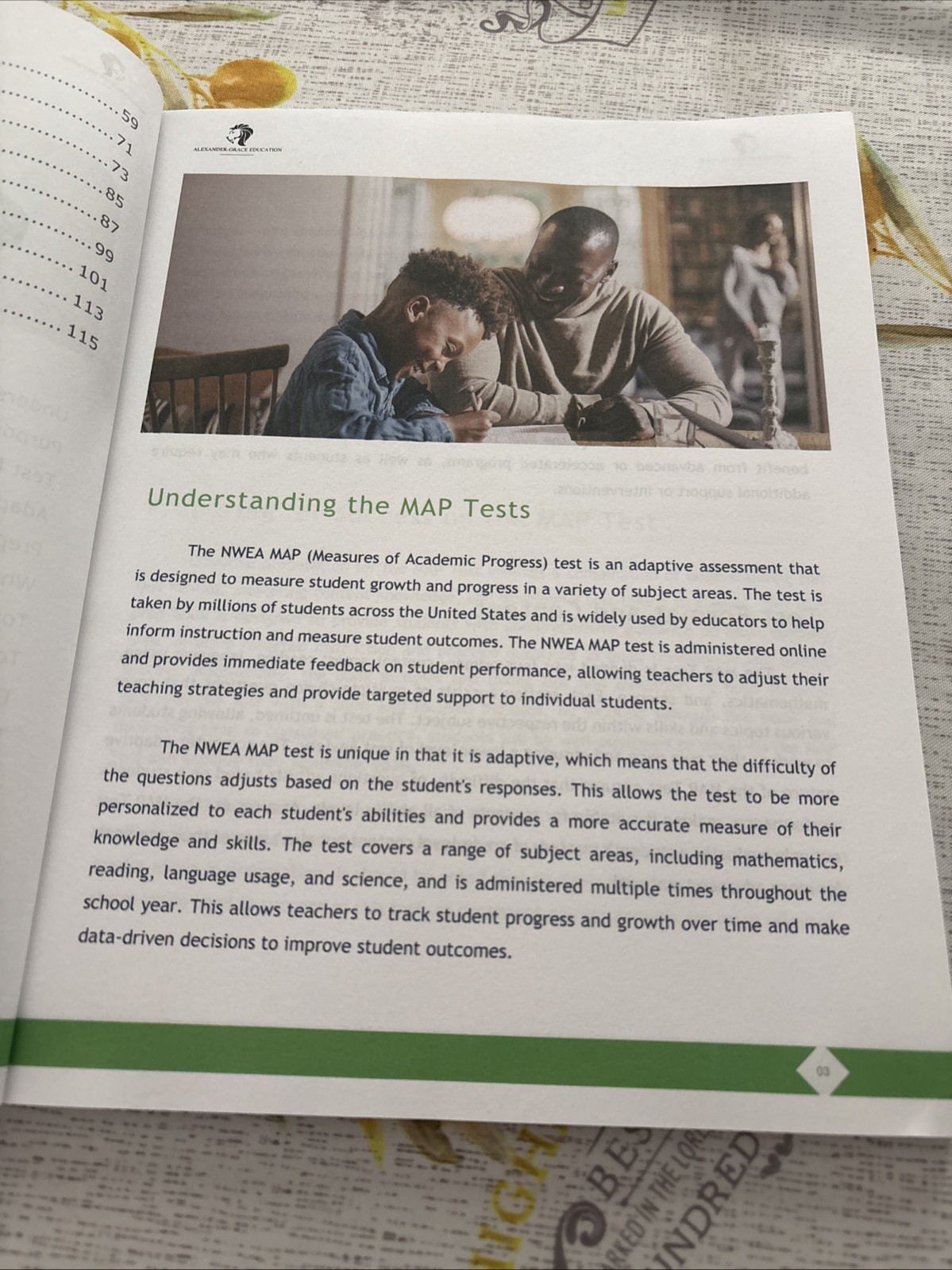 Workbook Preparation For The NWEA Map Test Mint Condition