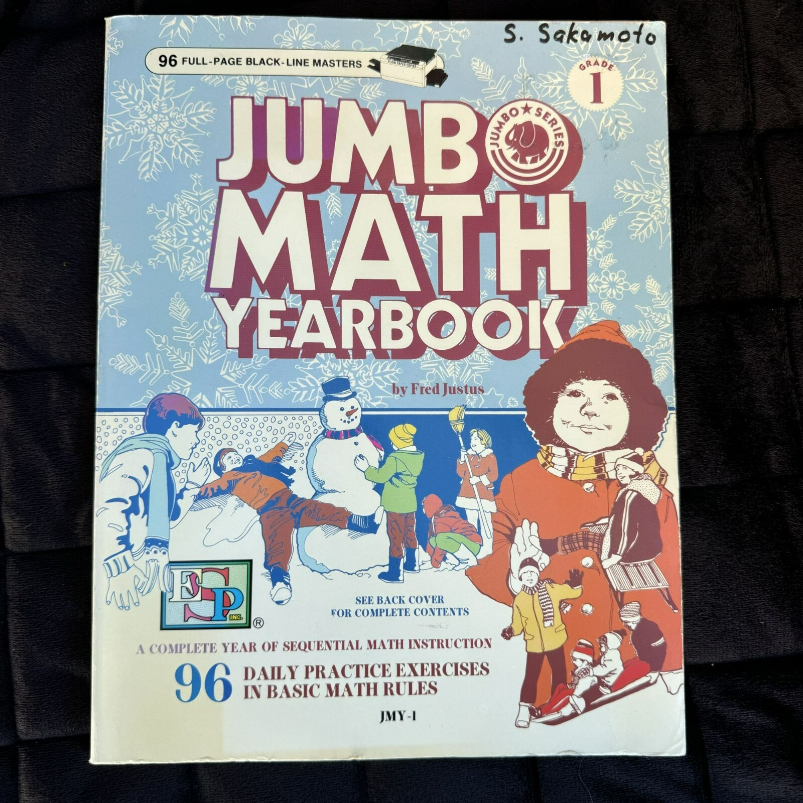 Jumbo Math Yearbook With 96 Daily Practice Exercises By Fred Justin