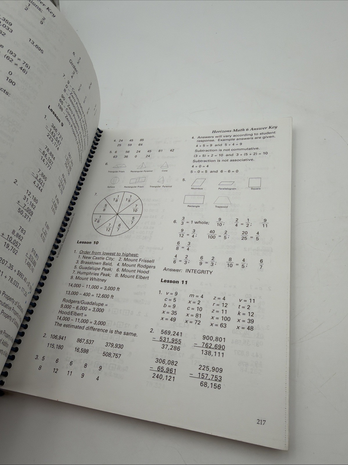 Horizons Math Teacher’s Guide: Level 6, Spiral Bound, Alpha Omega, Homeschool