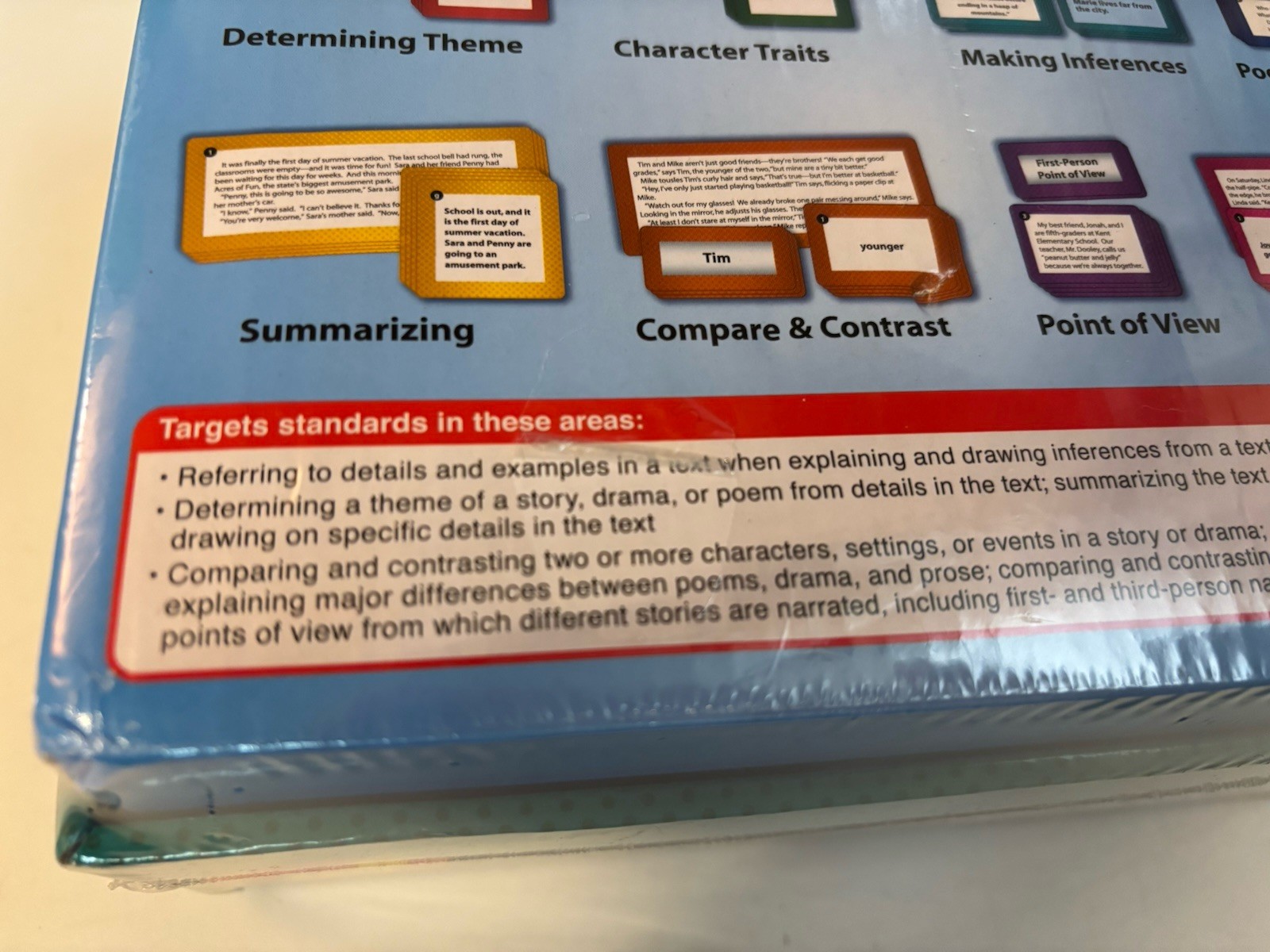 SEALED! Lakeshore Match & Sort Language Quickies Literature Cards Grades 4-5