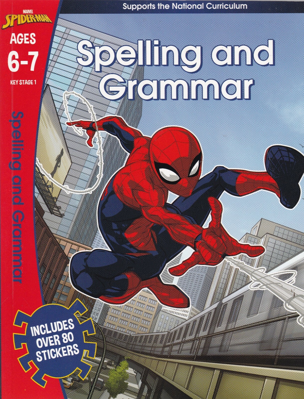 Spiderman Spelling and Grammar Ages 6-7 Key Stage 1 Learning Activity Book