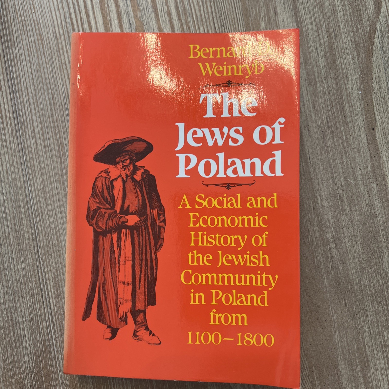 THE JEWS OF POLAND, BY BERNARD D. WEINRYB, PAPERBACK , 1982