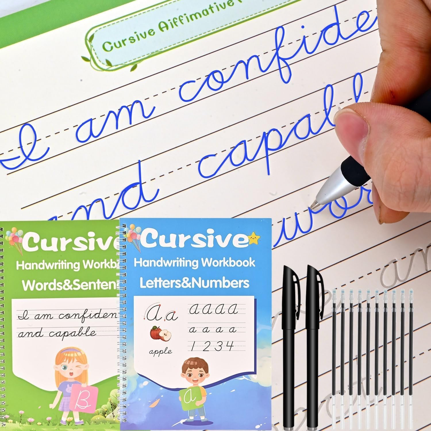 Cursive Handwriting Workbook 2 Pack
