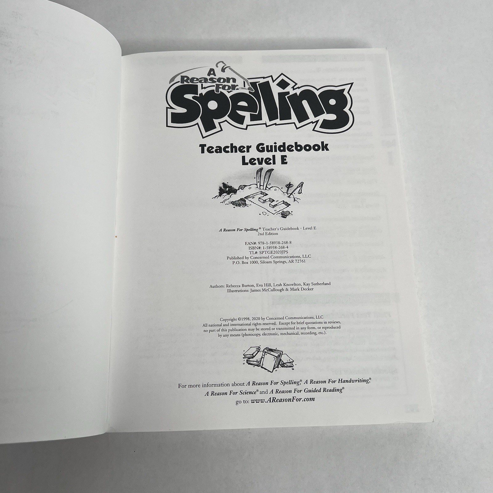 A Reason for Spelling Level E Teacher Guidebook, 2nd Edition EUC