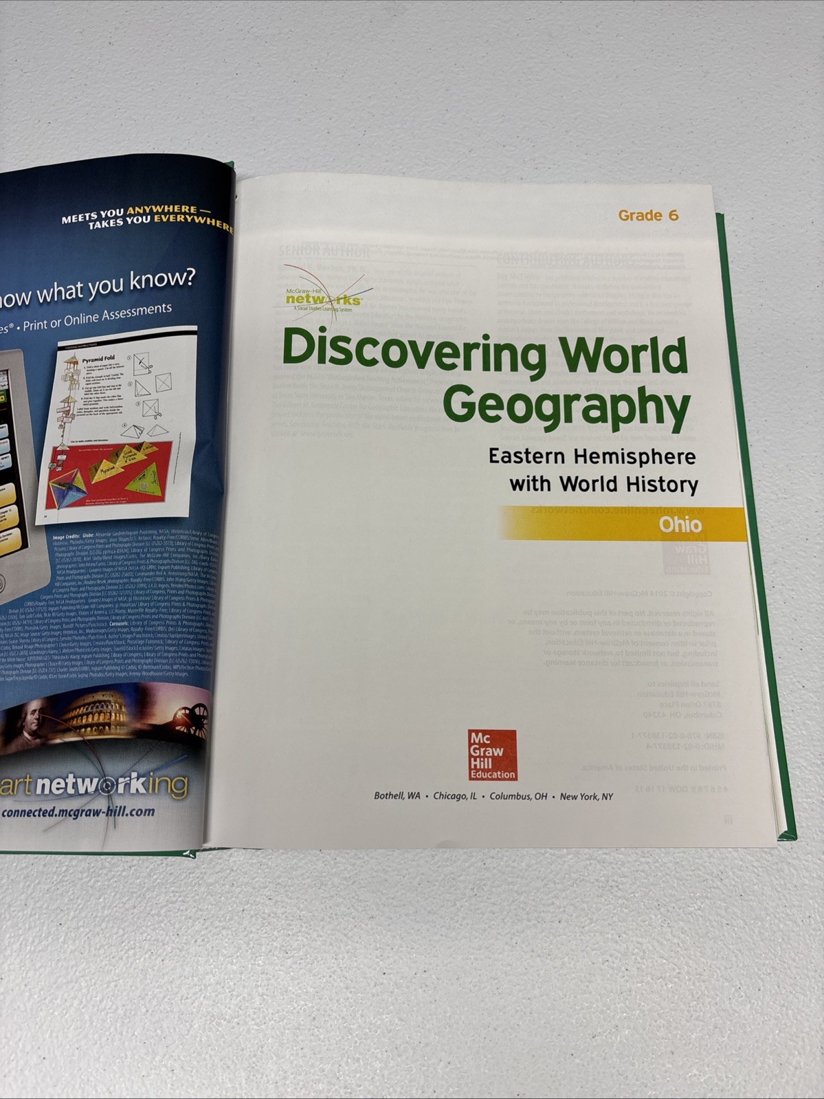 Discovering World Geographic Eastern Hemisphere With World History Grade 6 Book