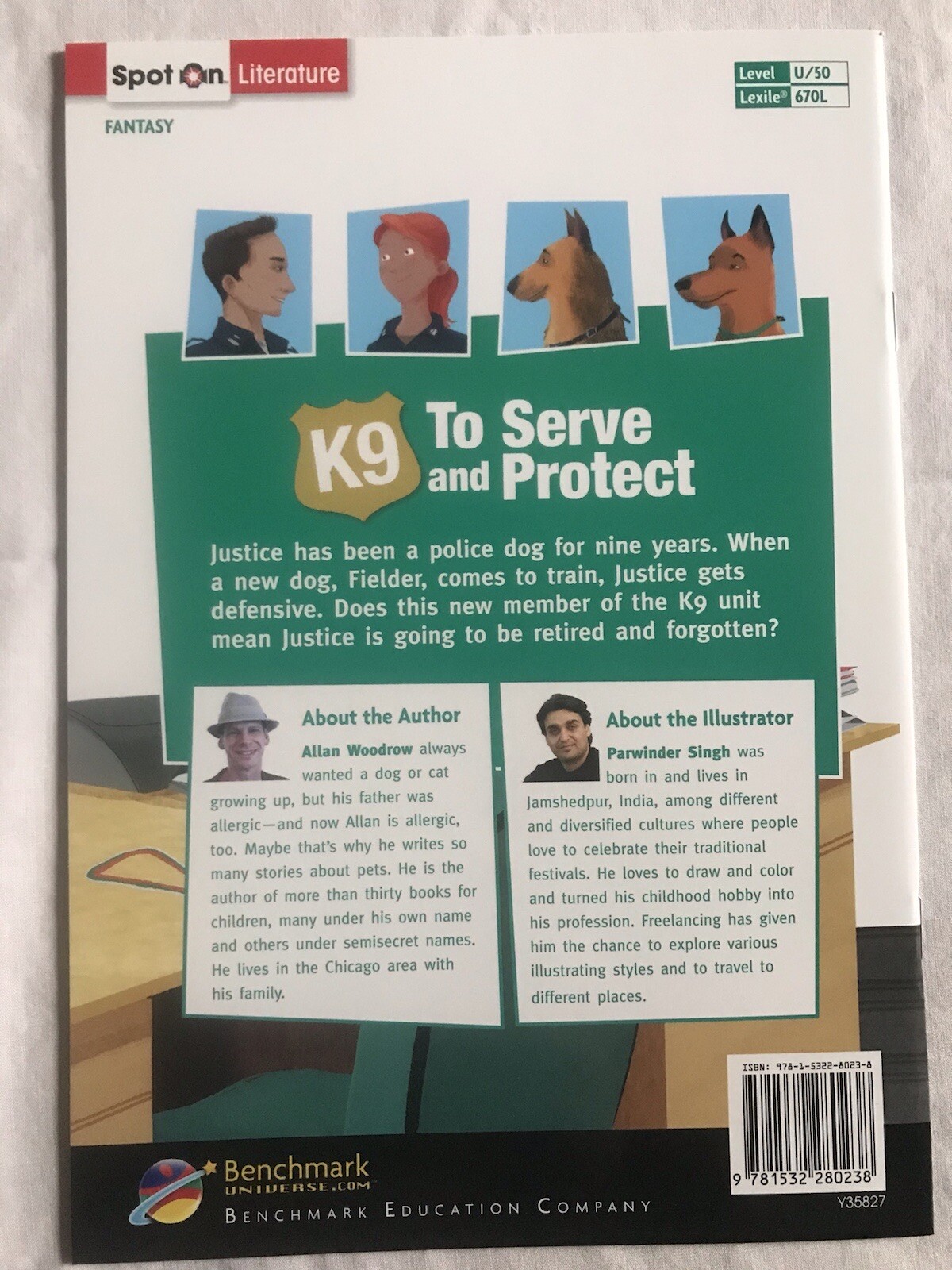 Benchmark Education – Grade 5 Unit 4, K9: To Serve And Protect – Allan Woodrow