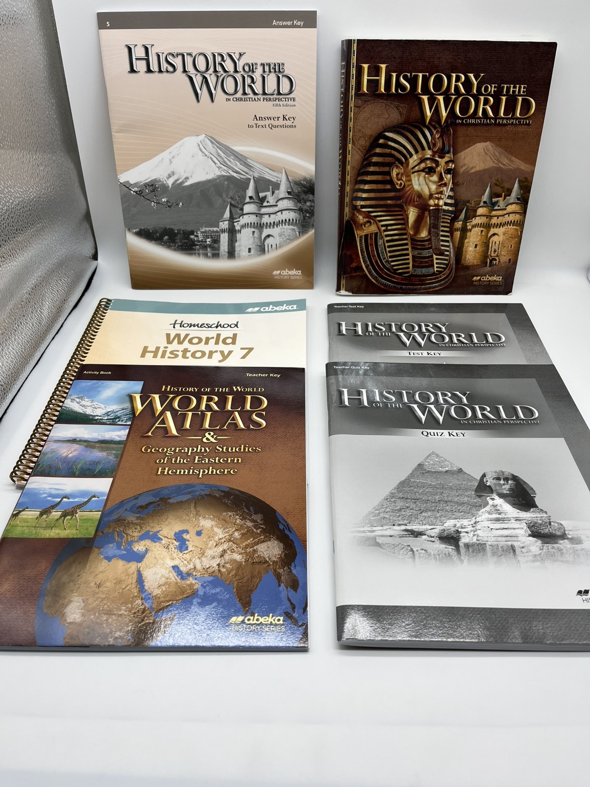 Abeka History of the World w. Answer Keys, 7th Gr Homeschool / School, 5th Ed