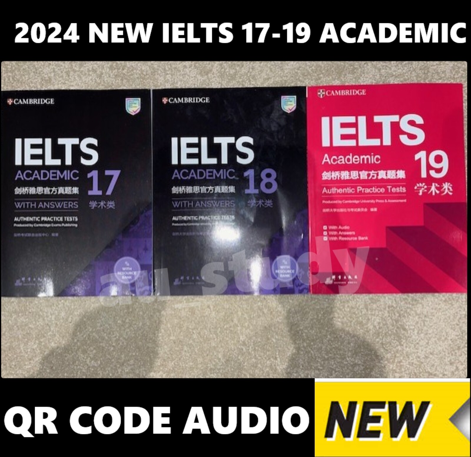 2024 New AU STOCK LATEST NEW Cambridge IELTS 17 18 19 Academic Books +Answer Key