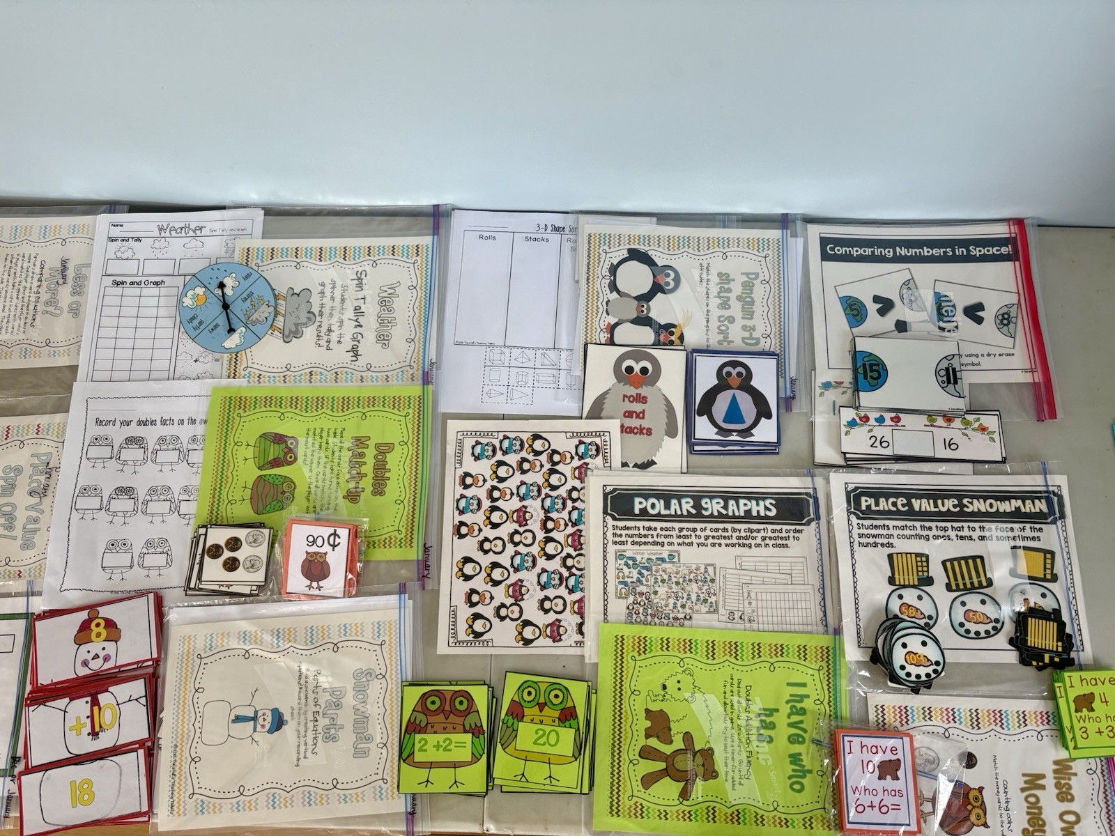 Math 12 Ready Made Centers For Leveled Instruction First Grade January