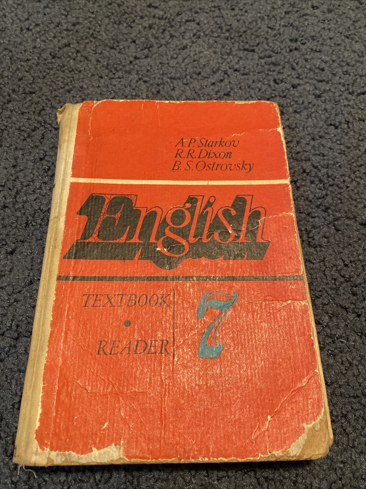 Russian Vintage Usssr English Textbook Grade 7, A.p Starkov, B.s Ostrovsky(1985)