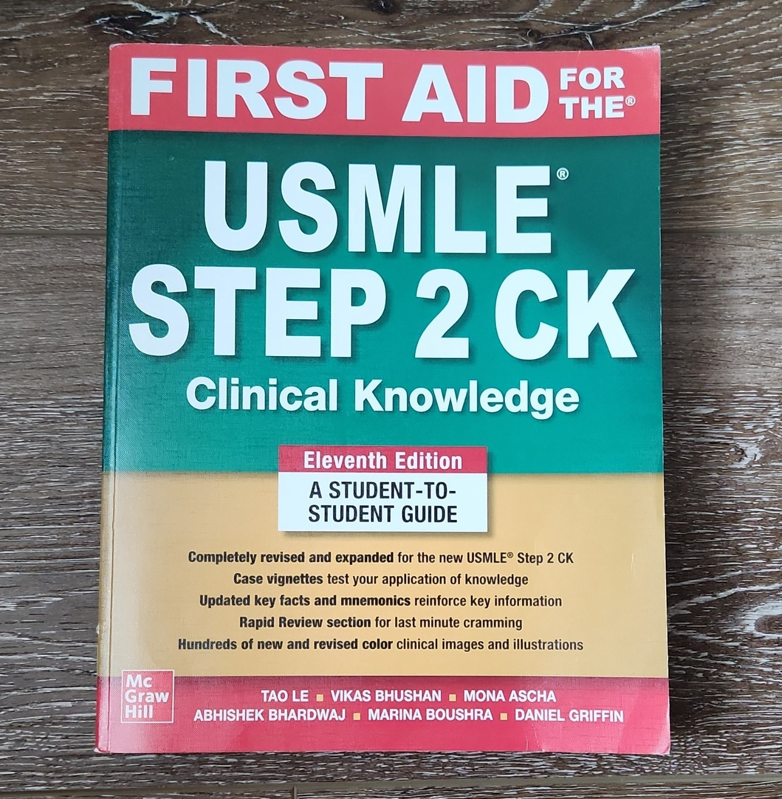 McGraw Hill First Aid USMLE Step 2 CK Clinical Knowledge 11th Ed PB 2023 Le