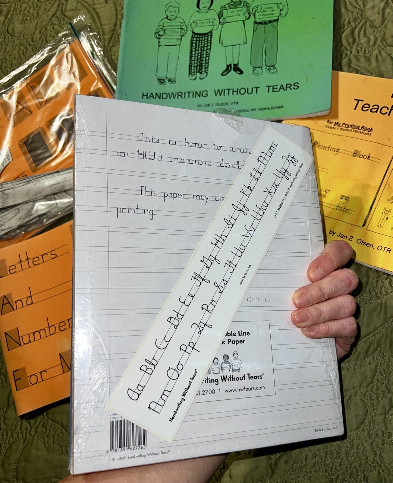 Handwriting Without Tears ~ Activity Books by Jan Z Olsen Lot Letters Cursive