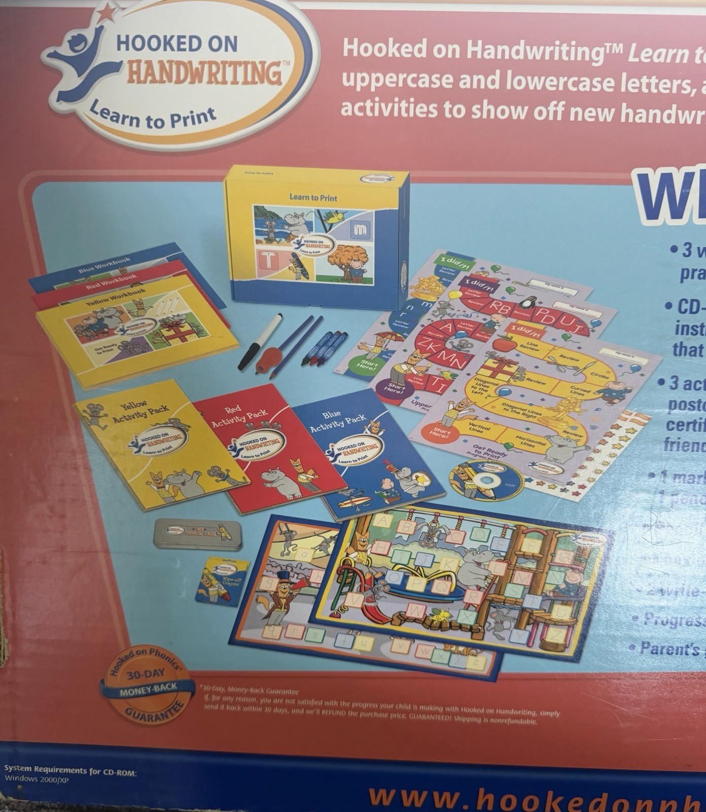 Hooked on Handwriting Learn to Print Set Complete Kit Books CD Ages 4-6