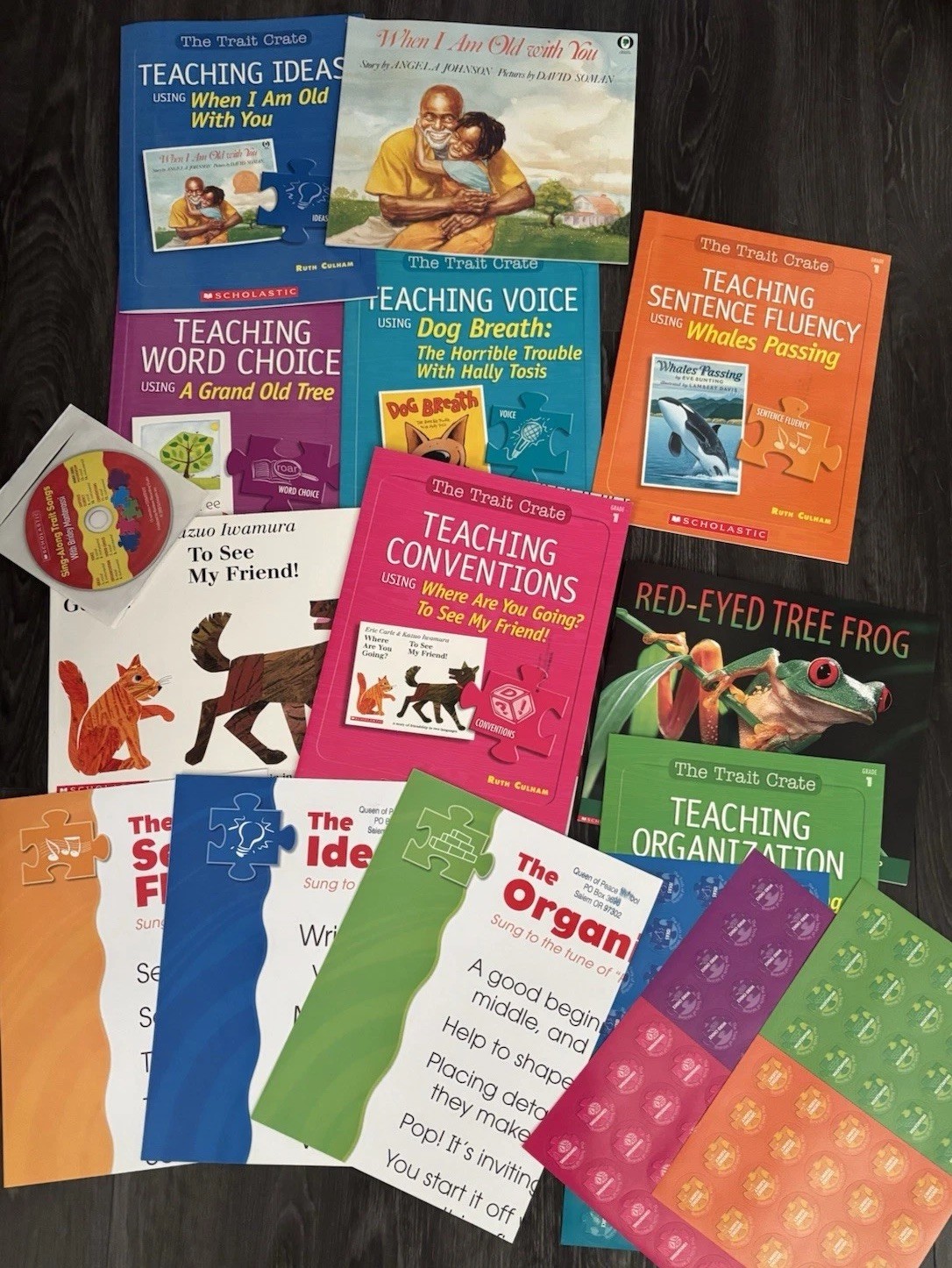 The Trait Crate Grades 1,3, & 6 Home School Teaching Aid Lesson Guide Scholastic