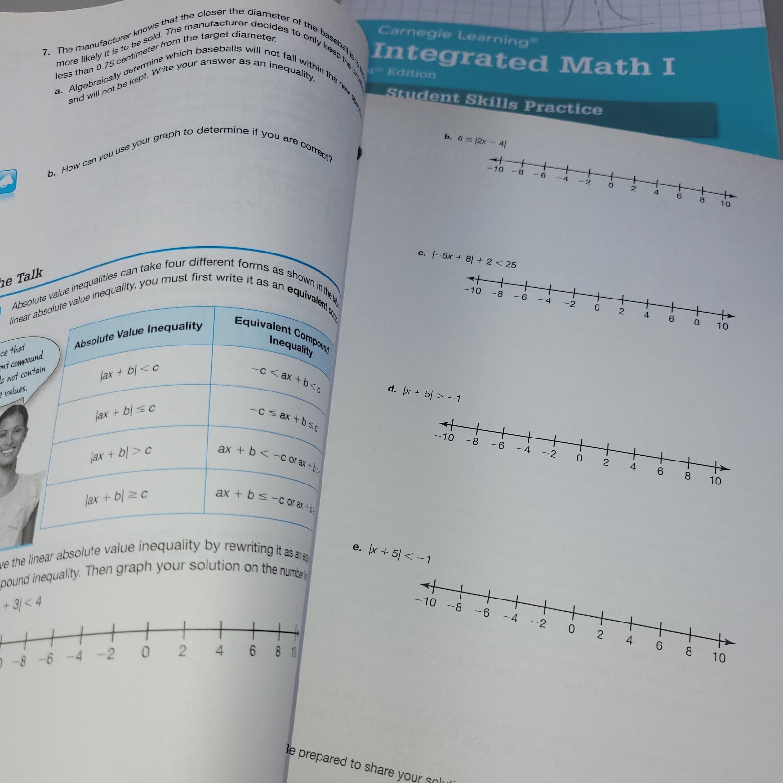 Carnegie Learning Integrated Math 4th Edition Student Pratice & Test Homeschool