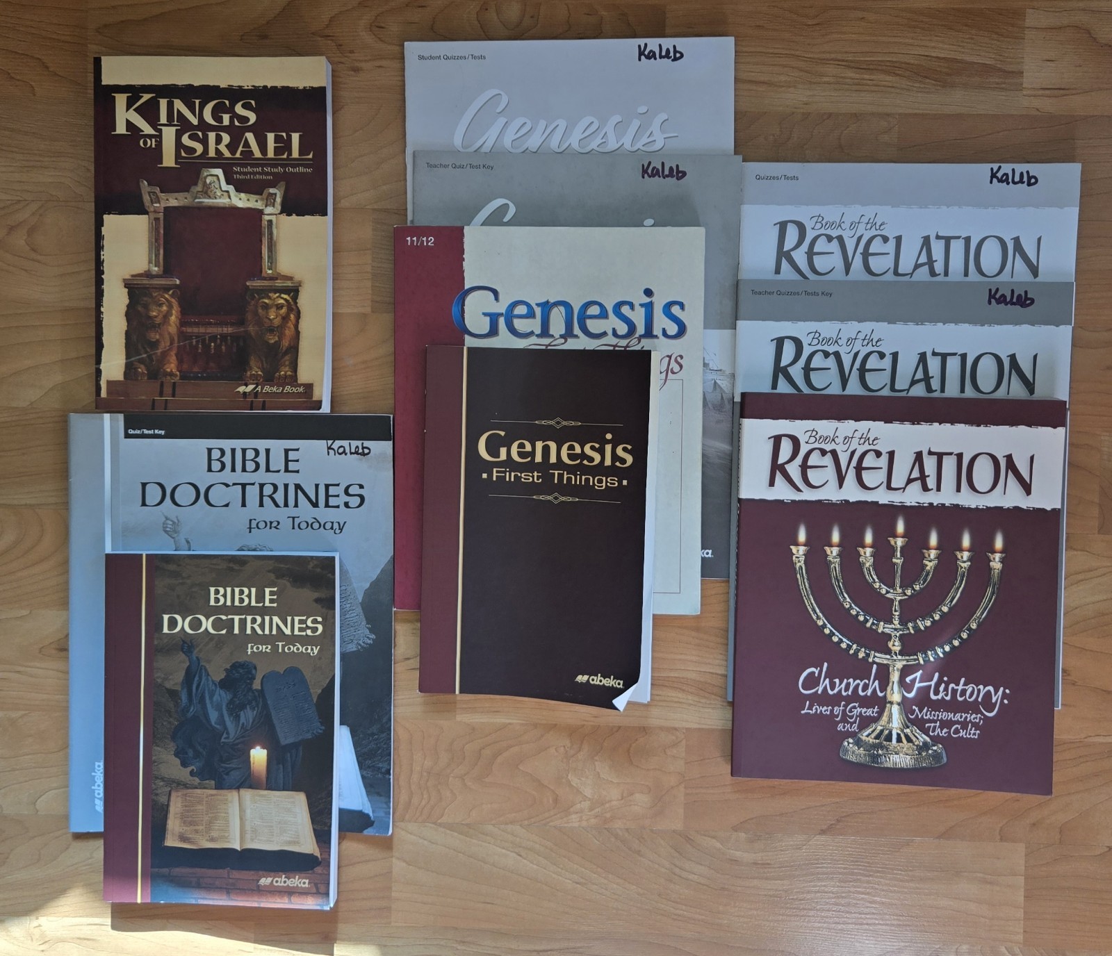 Abeka High School Bible Curriculum LOT Genesis, Revelation, Doctrine, Kings