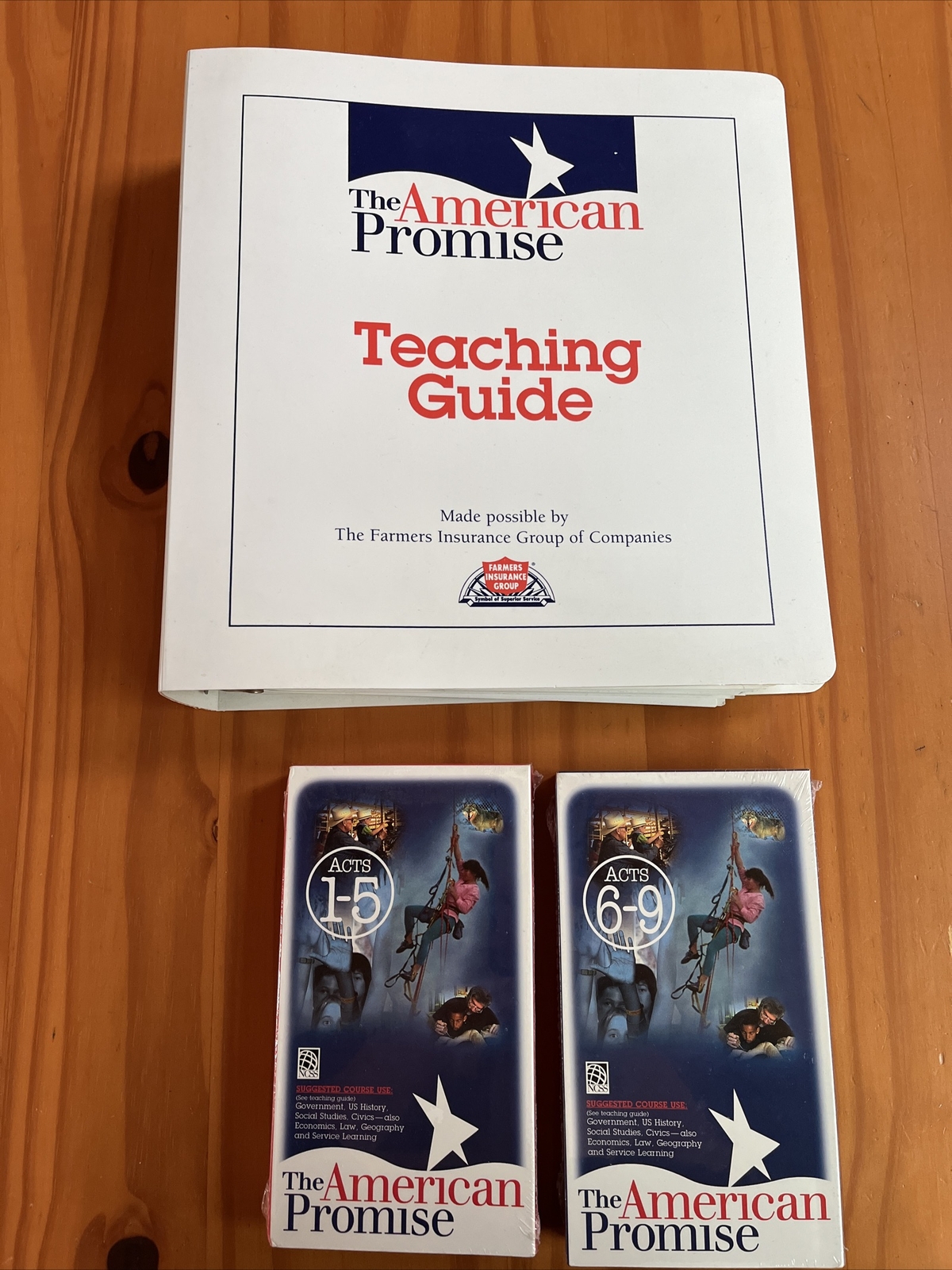 VERY RARE – The American Promise Curriculum, teaching guide, supplements, VHS