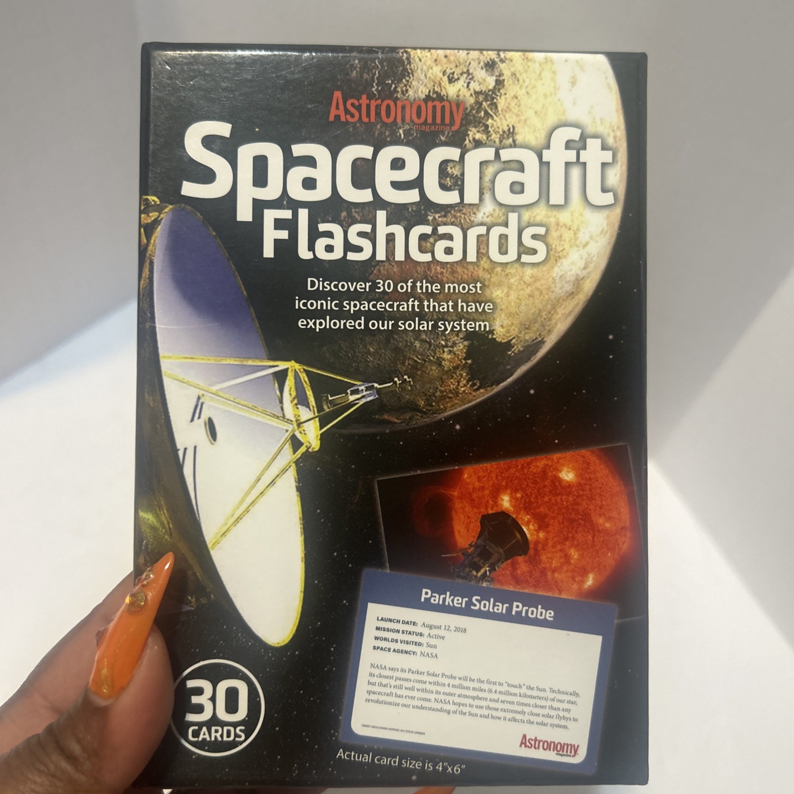 Astronomy Spacecraft Flashcards 30 Flash Cards New Space parker solar probe
