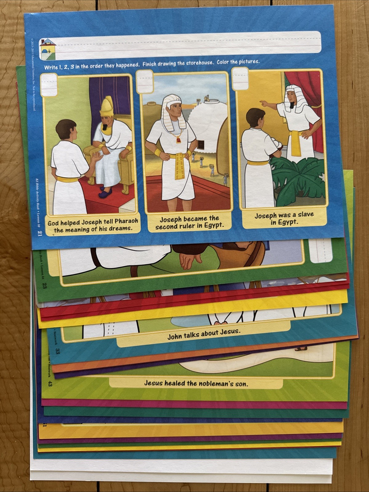 Abeka K5 Bible Activity Book Sheets Unbound