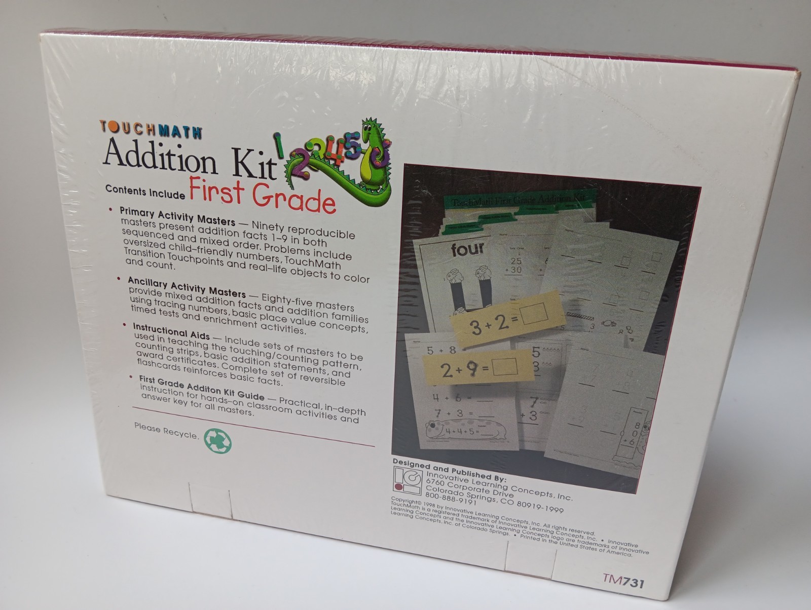 NEW SEALED TouchMath Addition Kit First Grade TM731 School Homeschool Teacher