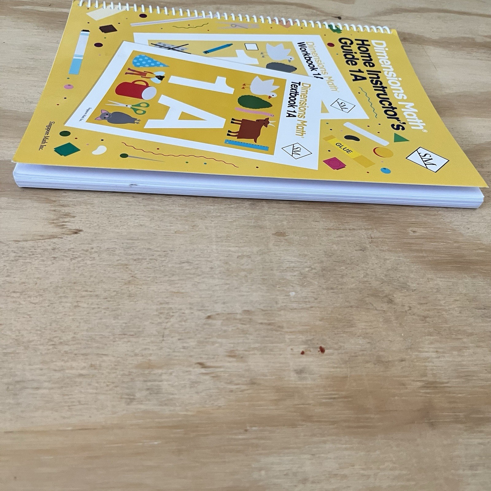 Dimensions Math Home Instructor’s Guide 1A Singapore Math Inc ( Spiral )