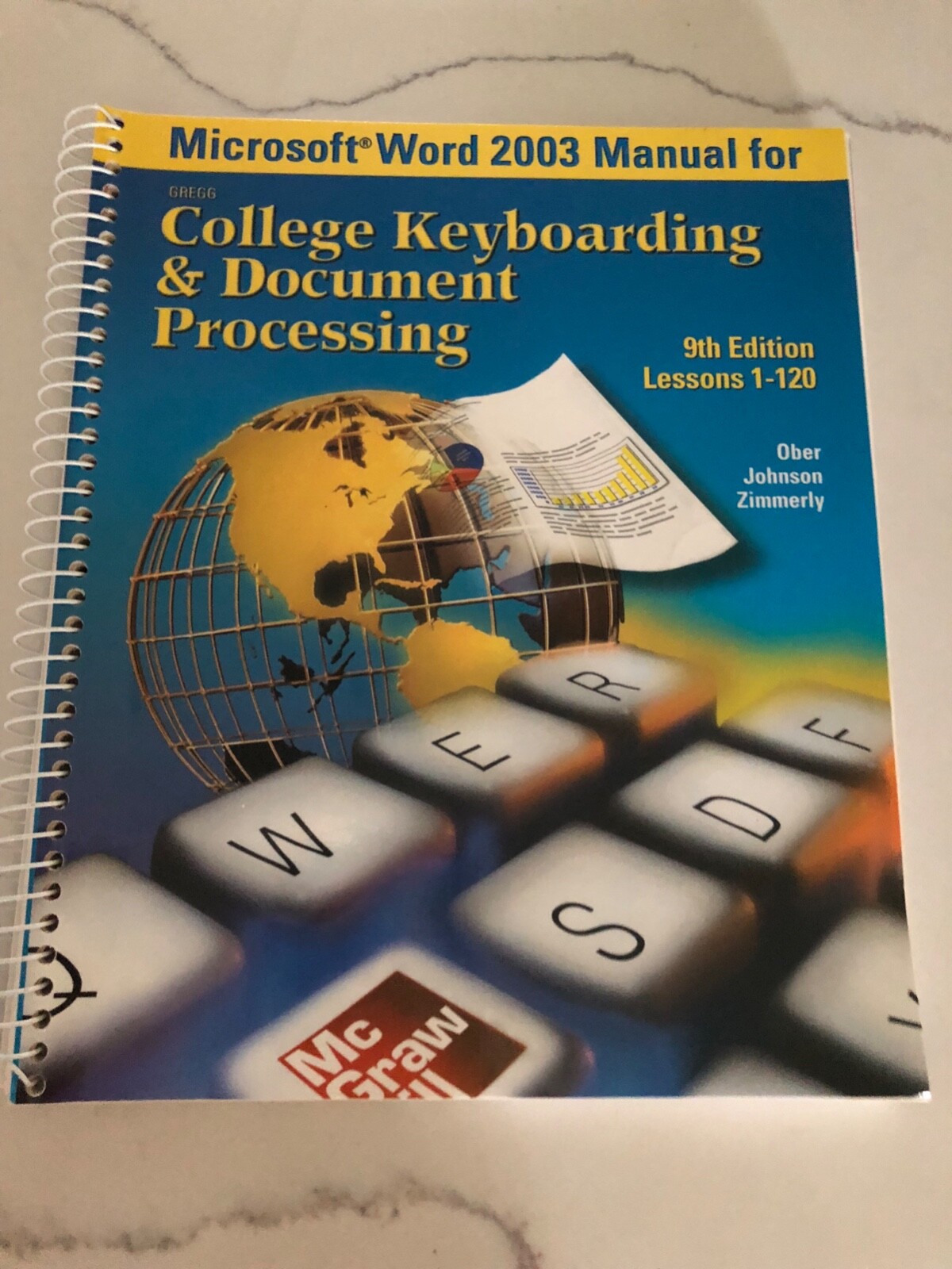 2 Books! College Keyboarding & Document Processing 1-120 9th Ed Microsoft word! 