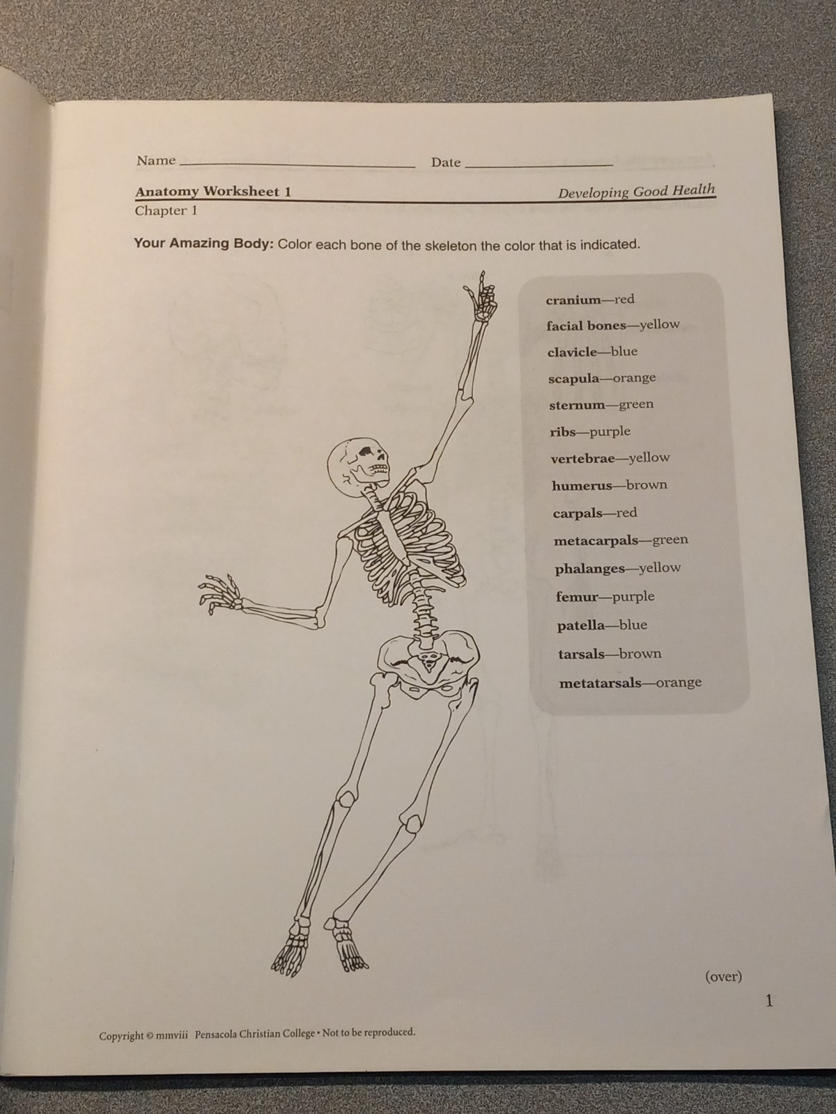A Beka Book Homeschool Elementary 4th Grade Developing Good Health Child Kit New