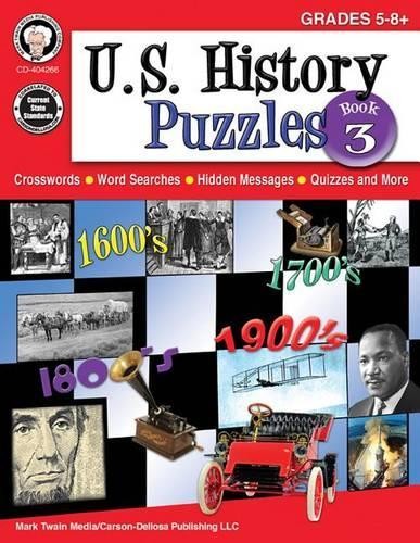U.S. History Puzzles, Book 3, Grades 5 – 8 (Paperback) (UK IMPORT)