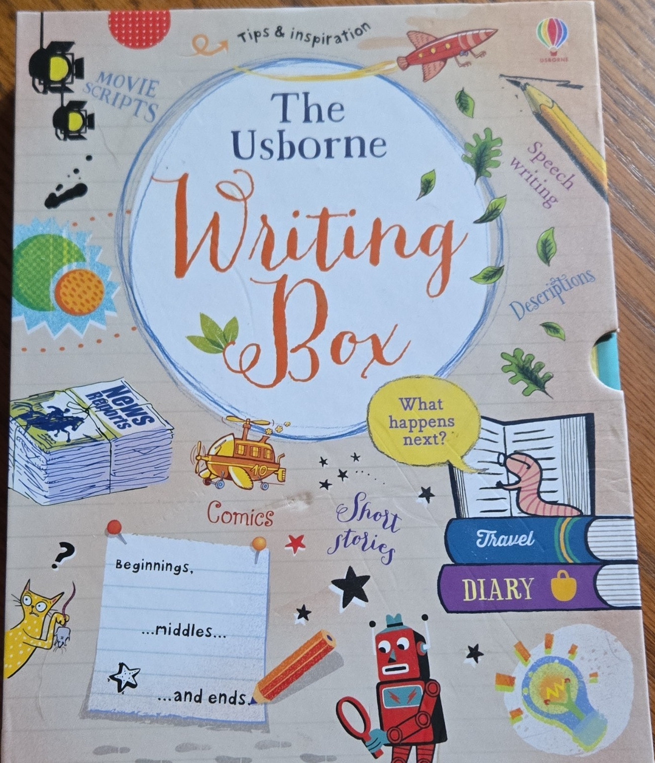 Usborne The Usborne Writing Box Set Creative Writing Study Guide Book