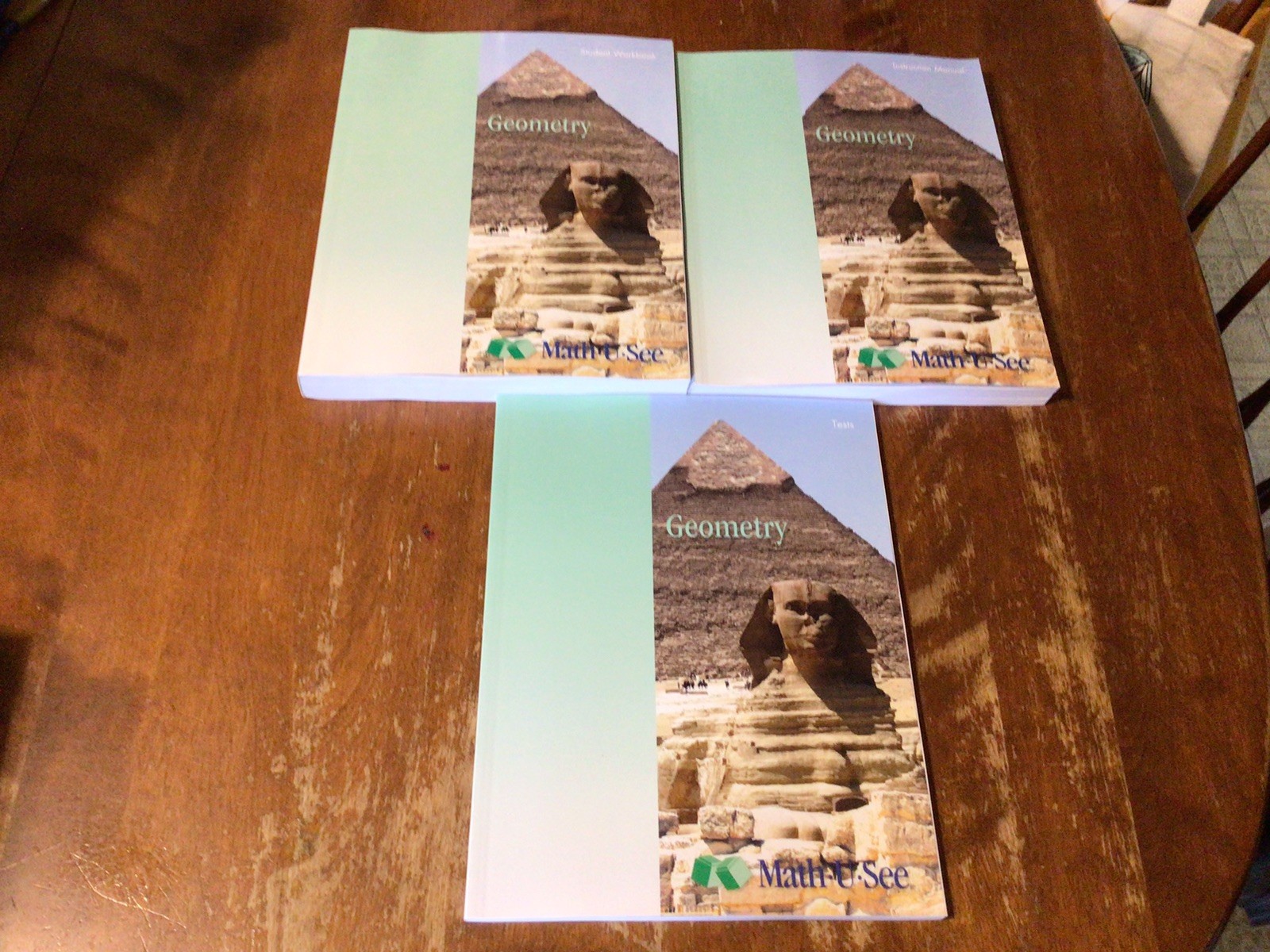 Demme MATH-U-SEE GEOMETRY Homeschool TESTS Instruction Manual STUDENT WORKBOOK