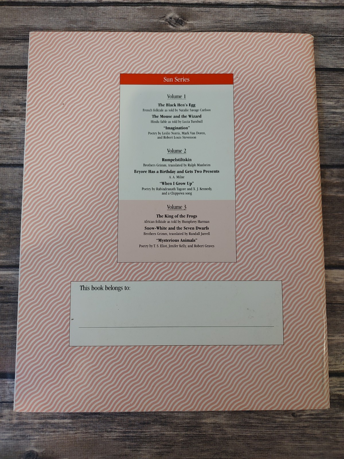 Junior Great Books Read-Aloud Program Sun Set, Volumes 1-3 (1, 2, 3) Home School