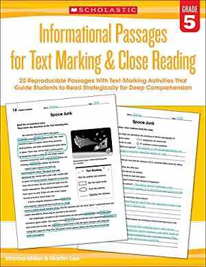 Informational Passages for Text – Paperback, by Lee Martin Miller – Acceptable w
