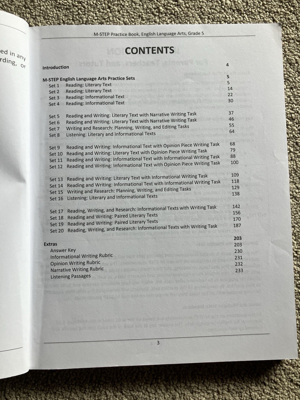 MICHIGAN TEST PREP M-STEP Practice Grade 5 : Preparation for the M-STEP ELA