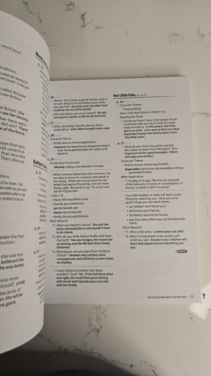 ABEKA Reading 1: Answer Key, Reading 2: Answer Key w/ Literary Development
