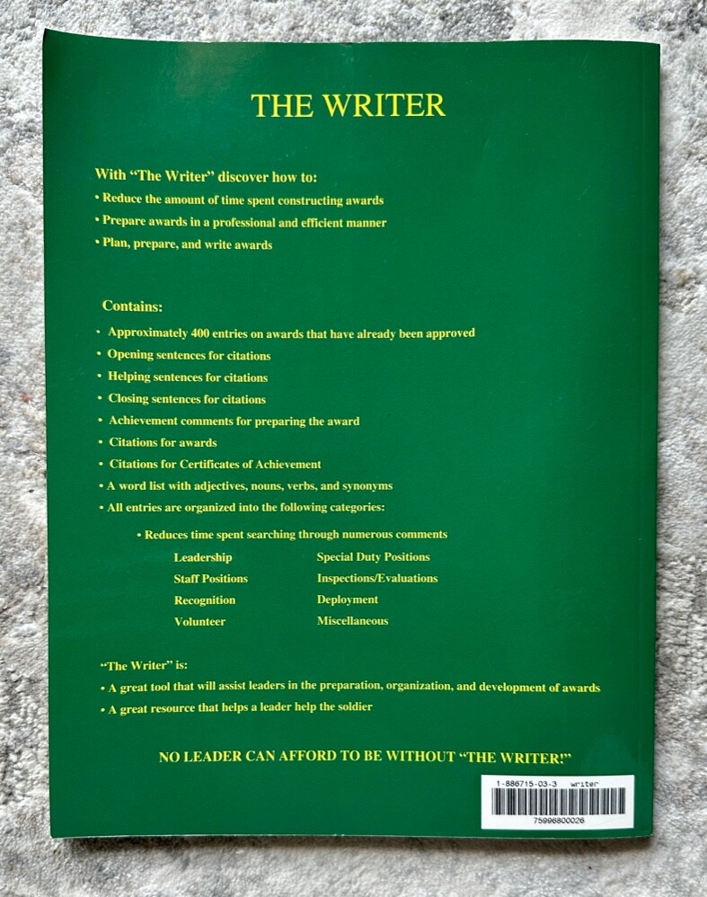 The Writer: The Comprehensive Guide for Writing Awards by Mark Gerecht