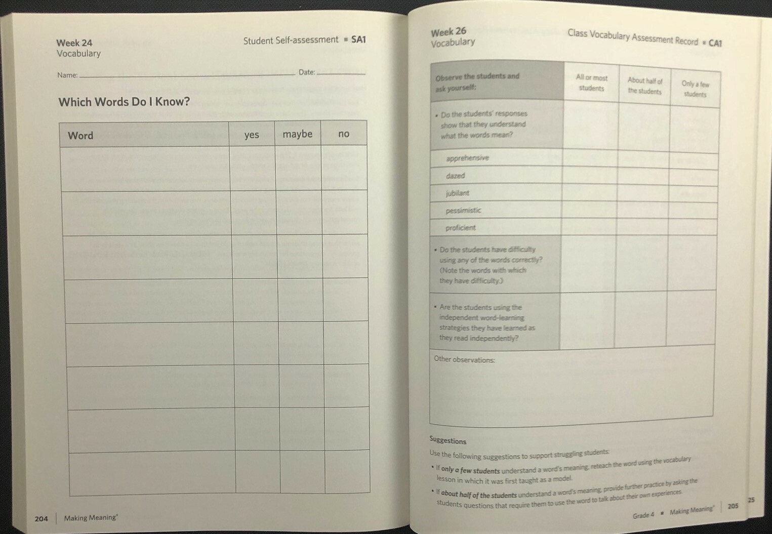 4th – Making Meaning READING ASSESSMENT PREP GUIDE/ASSESSMENT RESOURCE (2015)