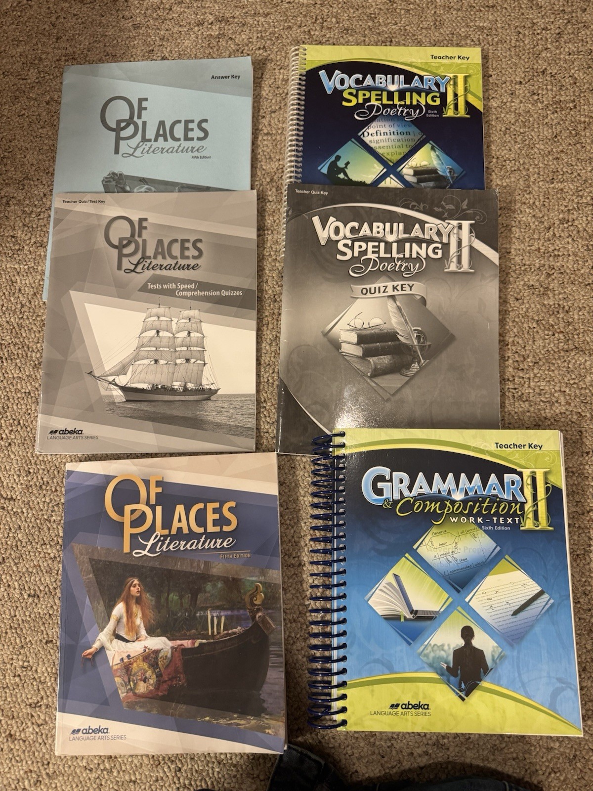 Abeka 8th Grade Grammar Literature Vocabulary Spelling Poetry Homeschool Lot