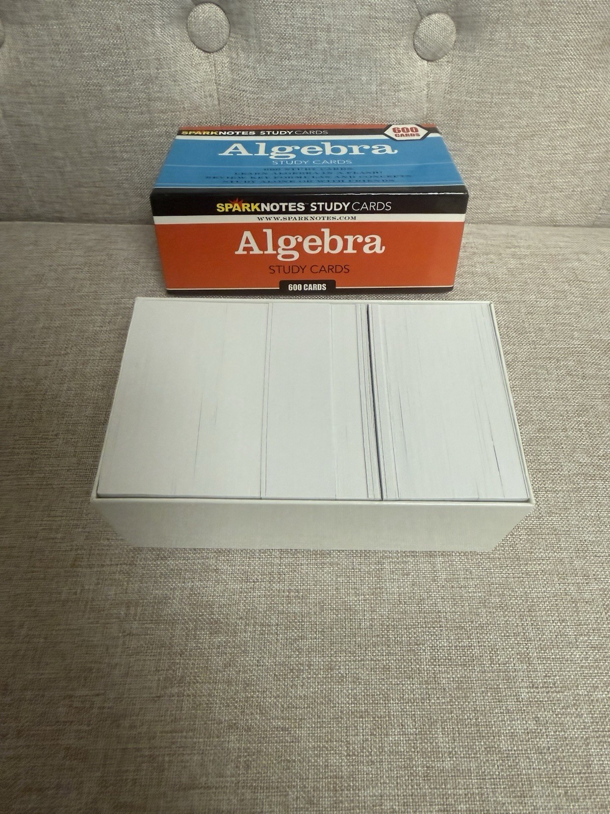 Spark Notes Algebra Study Cards 600 Cards Excellent Condition