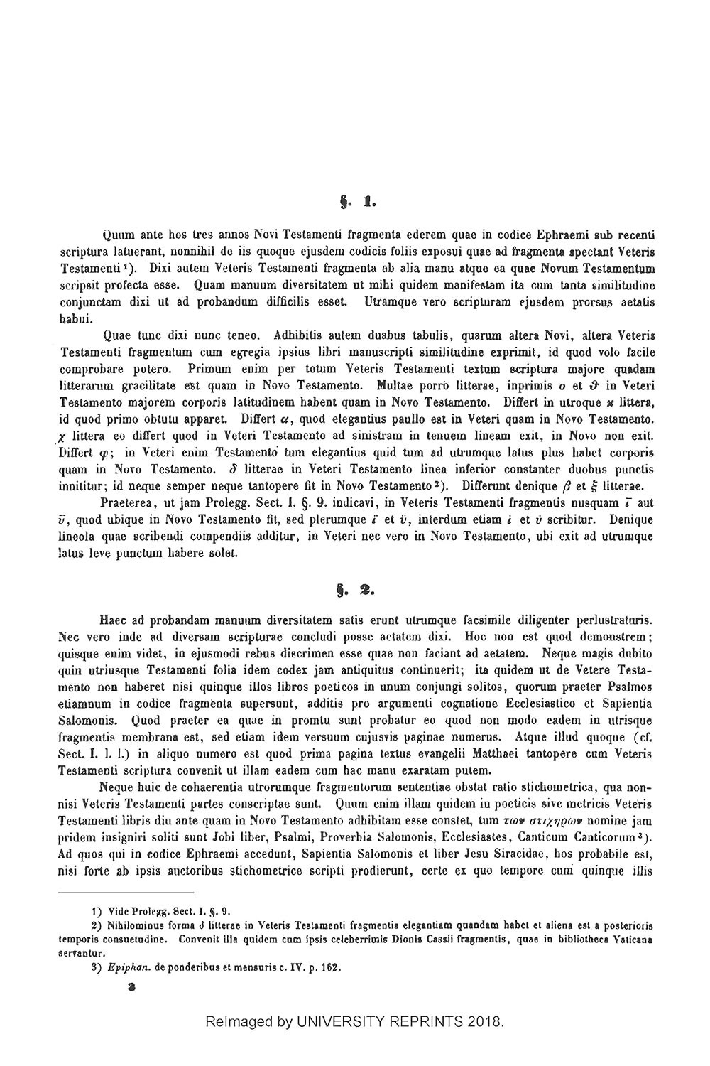 CODEX EPHRAEMI SYRI RESCRIPTUS SIVE FRAGMENTA UTRIUSQUE TESTAMENTI Lipsiae…